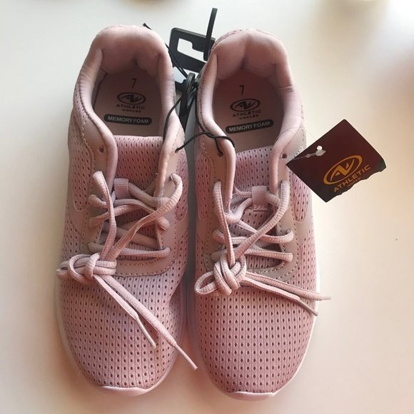 Athletic Works Tennis Shoes Memory Foam Women Sz 7 - Picture 1 of 6